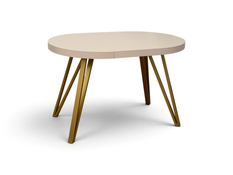 Stół Okrągły Rozkładany RO-7 kaszmir nogi industrial slim.webp