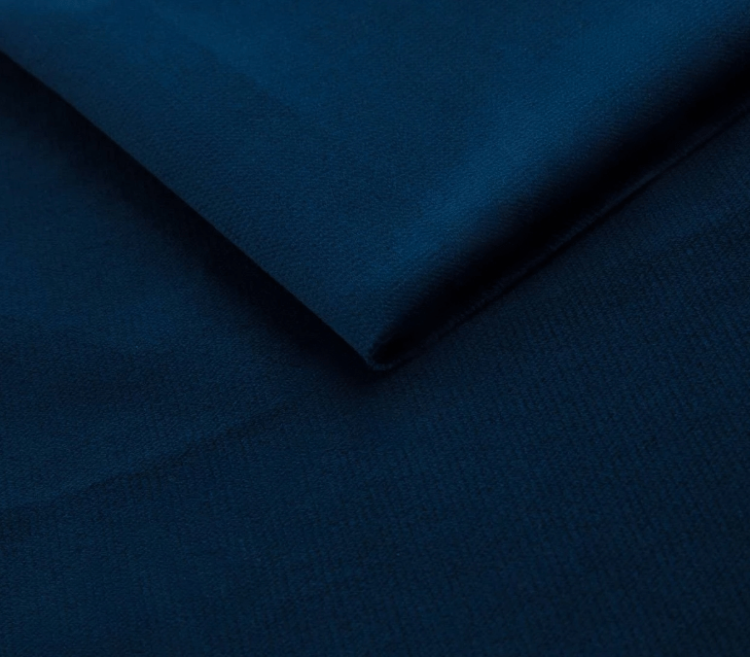 Niebieskie Łóżko Kontynentalne LAURA 160x200 cm z Pojemnikiem na Pościel