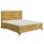 Żółte Łóżko Kontynentalne HORIZONE 180x200 cm z Pojemnikiem na Pościel