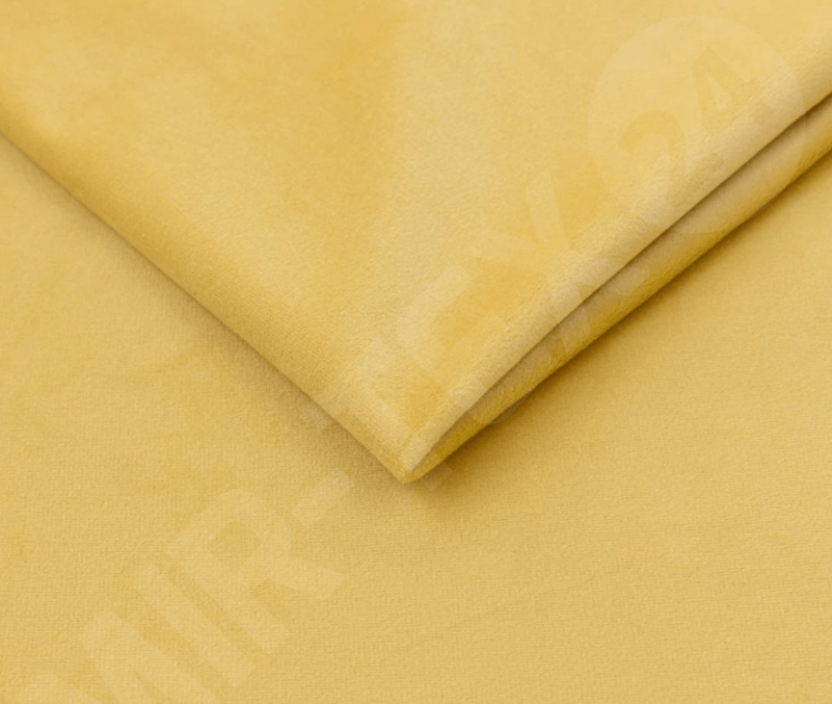 Żółte Łóżko Kontynentalne HORIZONE 160x200 cm z Pojemnikiem na Pościel