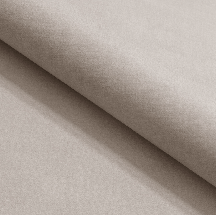 Beżowe Łóżko Kontynentalne GLAM 160x200 cm z Pojemnikiem na Pościel