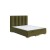 Zielone Łóżko Kontynentalne LUMINA 180x200 cm z Pojemnikiem na Pościel