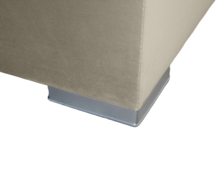 Beżowe Łóżko Kontynentalne SERENA 160x200 cm z Pojemnikiem na Pościel