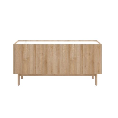 Komoda z półkami NATURE K144/83 Dąb Riviera / Marmur Bianco