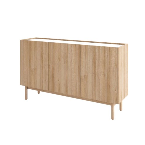 Komoda z półkami NATURE K144/68 Dąb Riviera / Marmur Bianco