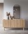 Komoda RTV144 NATURE skandynawska Dąb Riviera / Marmur Bianco z półkami minimalistyczna BOHO