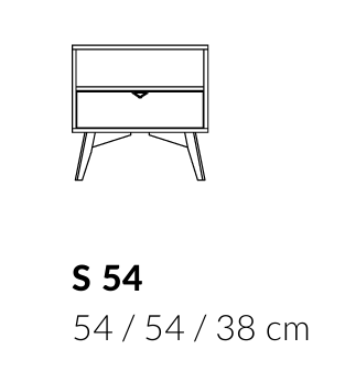 Stolik nocny ELEGIA beż/eukaliptus 54 cm BOHO do sypialni Z SZUFLADĄ skandynawski