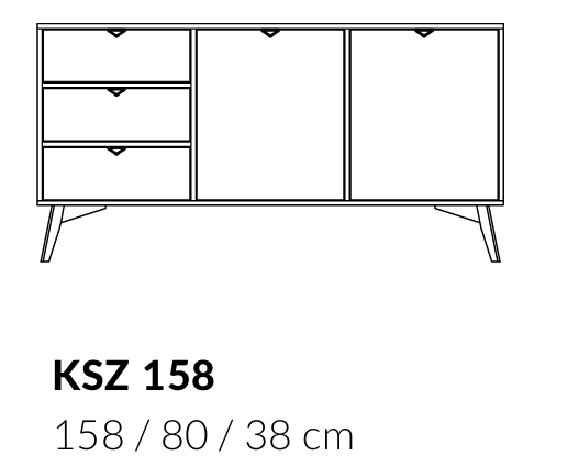 KOMODA ELEGIA beżowa158 cm pojemna SZUFLADY PÓŁKI SKANDYNAWSKA wysokie nogi z drewna