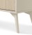 Komoda RTV ELEGIA beżowa skandynawska 158 cm z półkami minimalistyczna