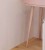 TOALETKA różowa ROSE KONSOLA 90 cm BOHO szuflada drewniane nóżki SKANDYNAWSKA