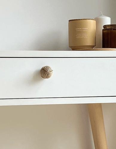 TOALETKA ROSE KONSOLA 90 cm BOHO Dąb Craft Złoty szuflada drewniane nóżki SKANDYNAWSKA