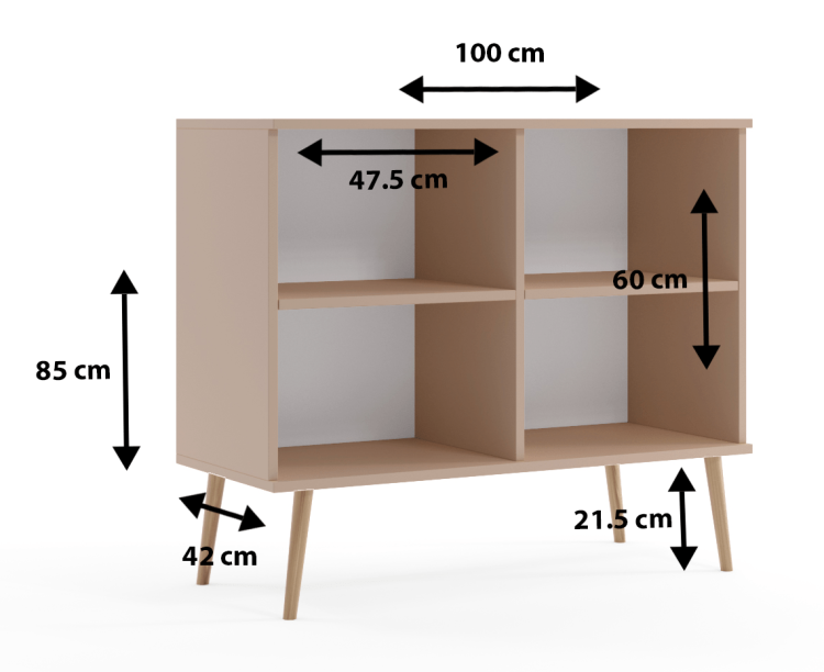 KOMODA ROSE 100 cm Z DRZWICZKAMI KOLOR DĄB CRAFT ZŁOTY SKANDYNAWSKA POJEMNA NOGI WYSOKIE DREWNIANE