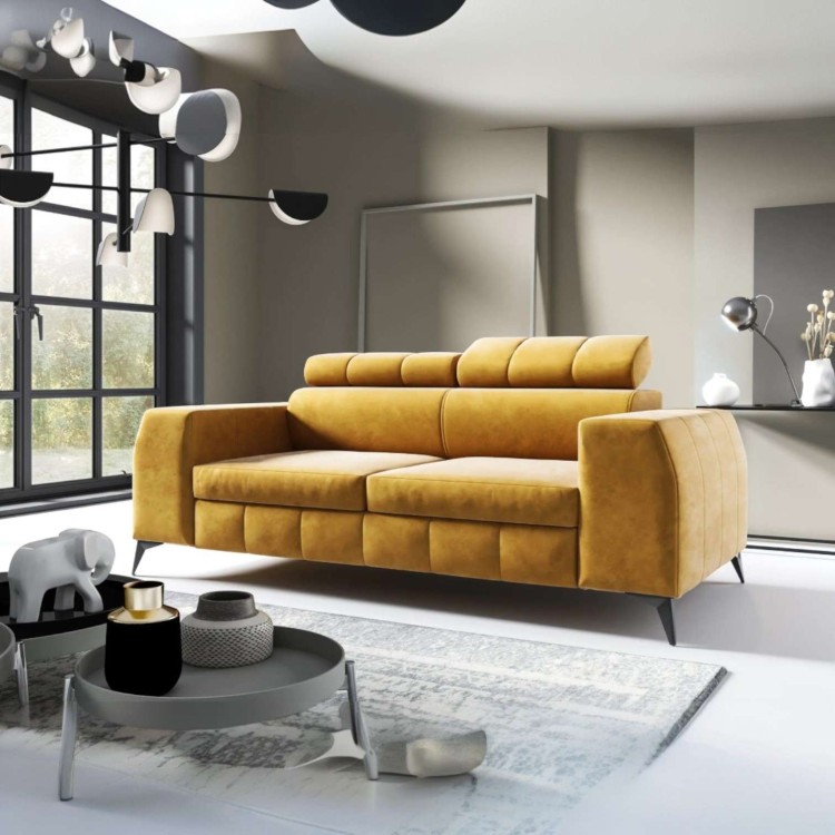 Sofa TAPICEROWANA LONDON II | NOWOCZESNY DESIGN | Tapicerowany Tył - idealna do codziennego relaksu Tkanina Grupa 1 TAK Tkanina Grupa 2 NIE