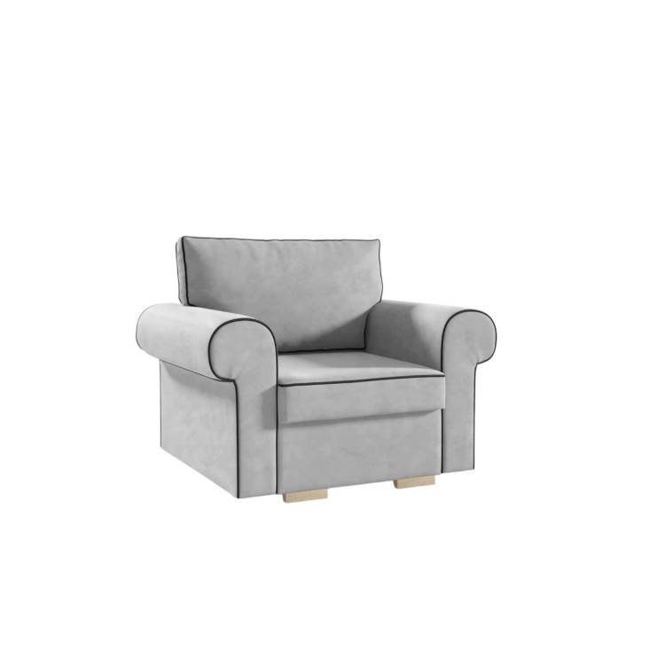 Fotel Avena – NOWOCZESNY Design Wygodne Siedzisko DREWNIANE NÓŻKI Tapicerowany Tył Tkanina Grupa 1 TAK Tkanina Grupa 2 NIE