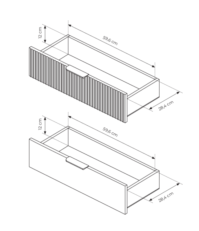 Komoda BALTICA 6 szuflad 138 cm Dąb Baltic+Czarny | Styl i funkcjonalność