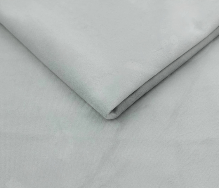 Popielate Łóżko Kontynentalne SANDIA 200x200 cm z Pojemnikiem na Pościel