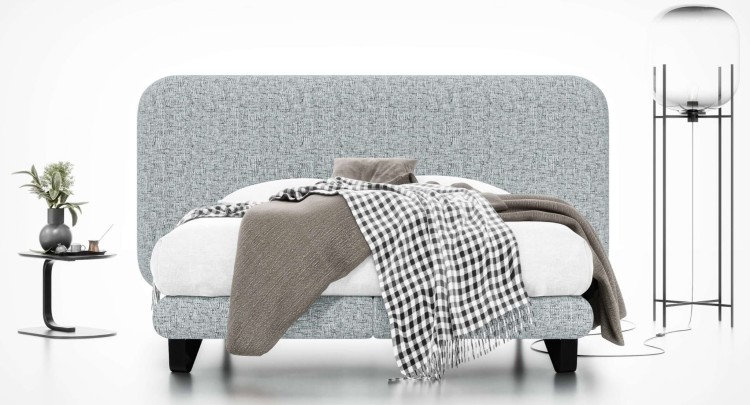 Kolorowe Łóżko Kontynentalne REVEL 160x200 cm bez Pojemnika na Pościel