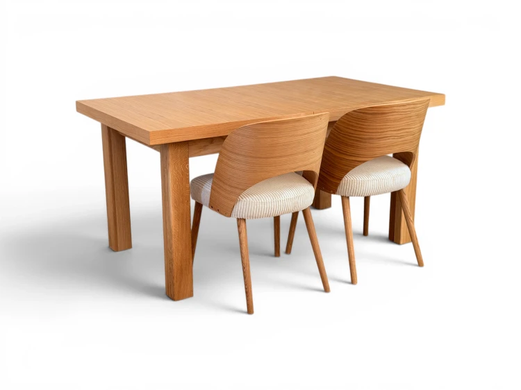 Stół formirowany Classic Oak + 4 krzesła dębowe.webp