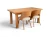 Stół formirowany Classic Oak + 4 krzesła dębowe.webp