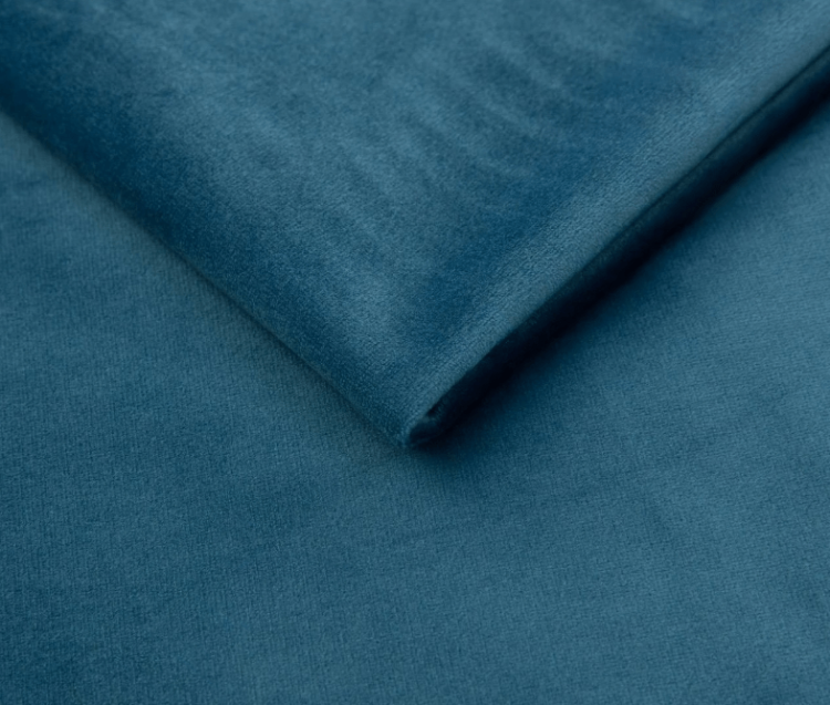 Kobaltowe Łóżko Kontynentalne MAXUM 160x200 cm z Pojemnikiem na Pościel