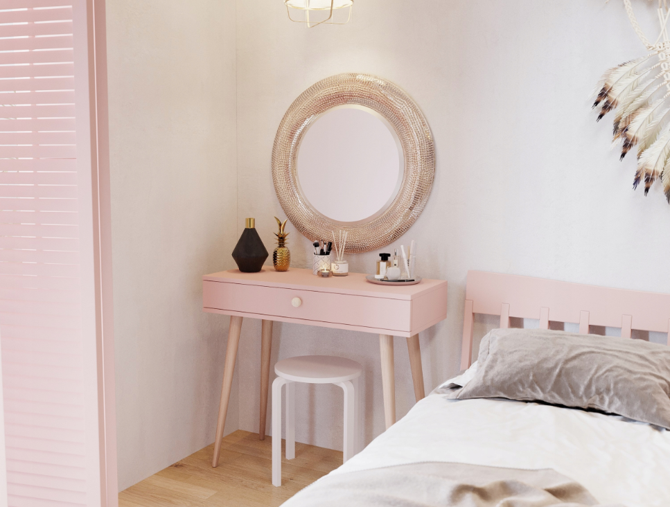 Kolekcja mebli ROSE róż naturalny sypialnia