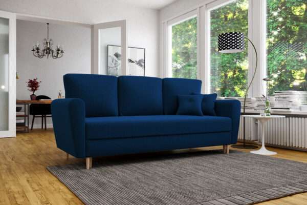 Kanapa tapicerowana Allure – Elegancka Rozkładana Sofa 229 cm z Pojemnikiem na Pościel