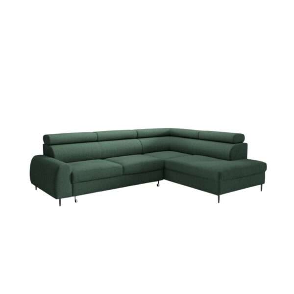 Narożnik tapicerowany PUERTO z FUNKCJĄ SPANIA i POJEMNIKIEM NA POŚCIEL – ELEGANCKI DESIGN I WYGODA